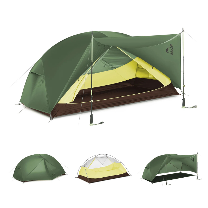Naturehike stan Mongar 2 série BASE 210T 2500g - zelený